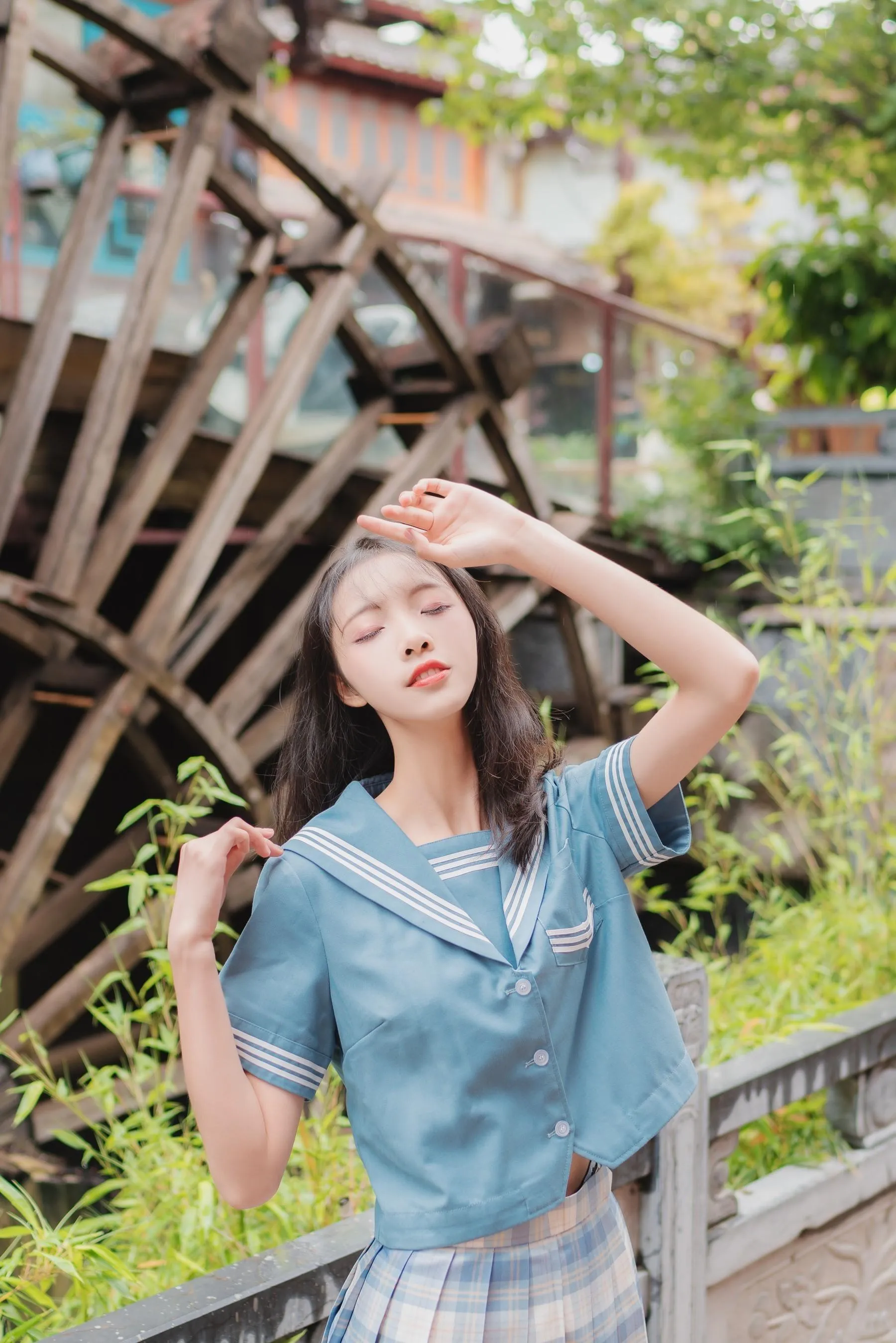 西瓜少女 NO.001 丽江写真JK [45P]插图9